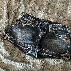 Silver Jean shorts, size 26